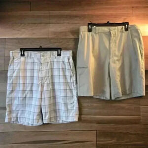 PHA Tour 2 Pairs Men's Size 36 Waist Flat-Front Lightweight Golf Shorts